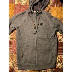 Mens Charcoal Gray Under Armour Full Zip Hoodie